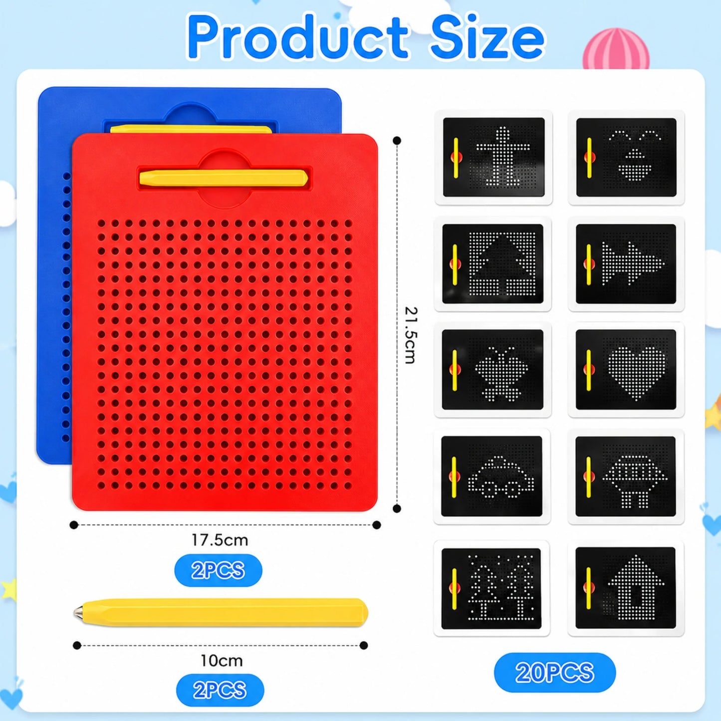 Mini MagPad Magnetic Drawing Board