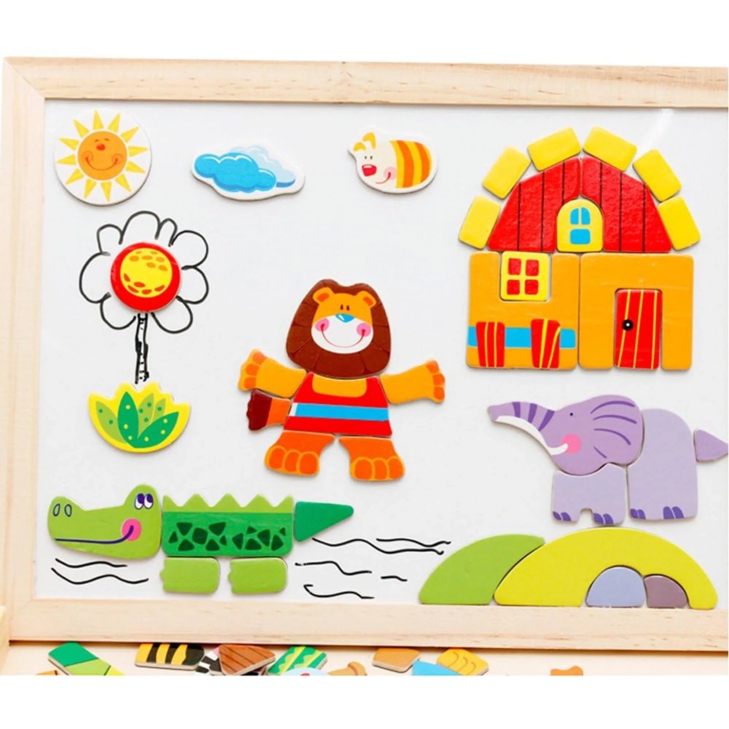Magnetic Wooden Puzzle Board