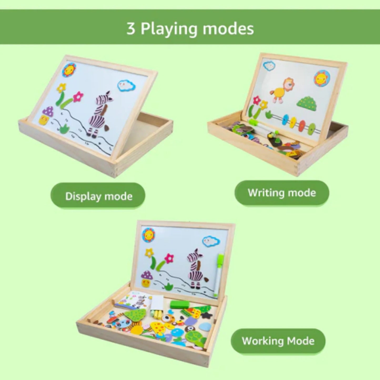 Magnetic Wooden Puzzle Board