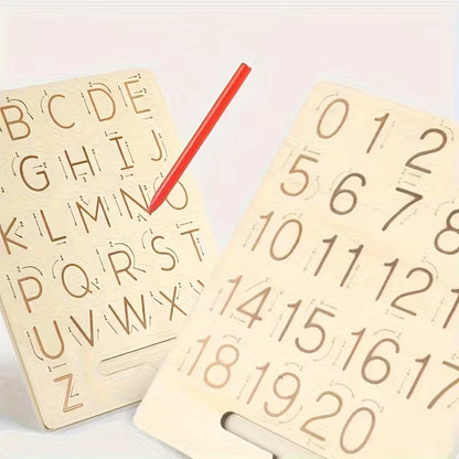 Wooden Alphabet Double Sided  Tracing Board