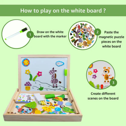Magnetic Wooden Puzzle Board