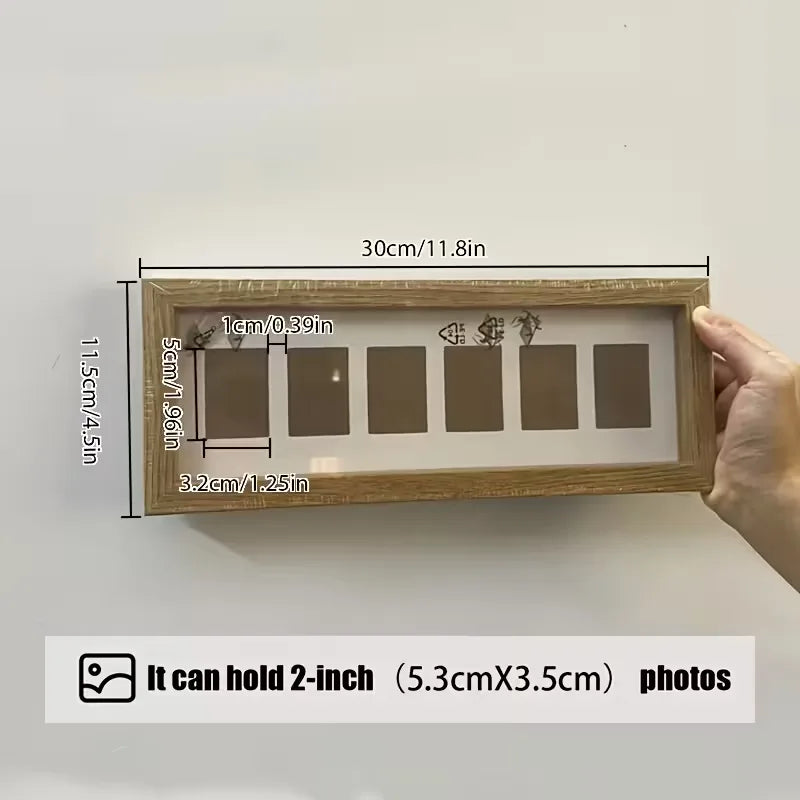 Wooden Photo Frame, Peach Wood Finish, 10/6 Slots