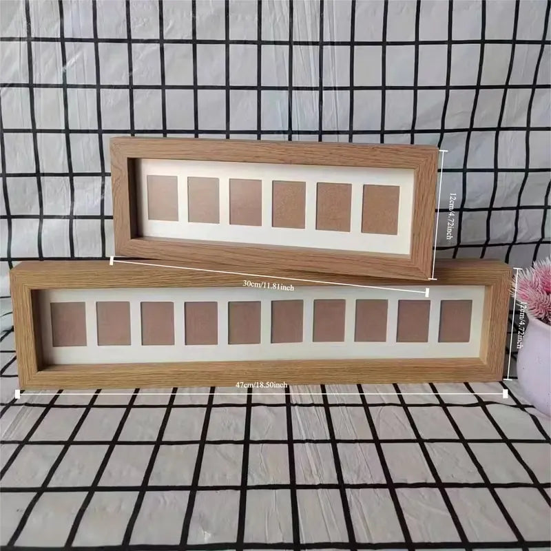 Wooden Photo Frame, Peach Wood Finish, 10/6 Slots