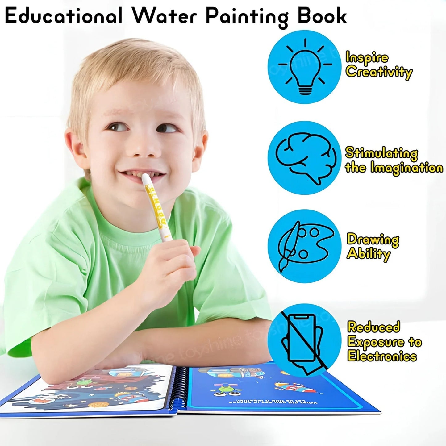 Magic Water Drawing Book