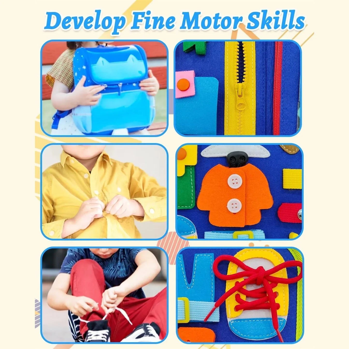 Busy Board Sensory Book