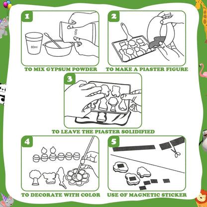 Animal Mould & Paint DIY Craft Kit for Kids