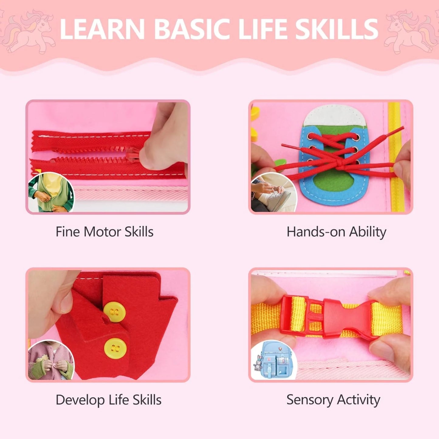 Busy Board Sensory Book