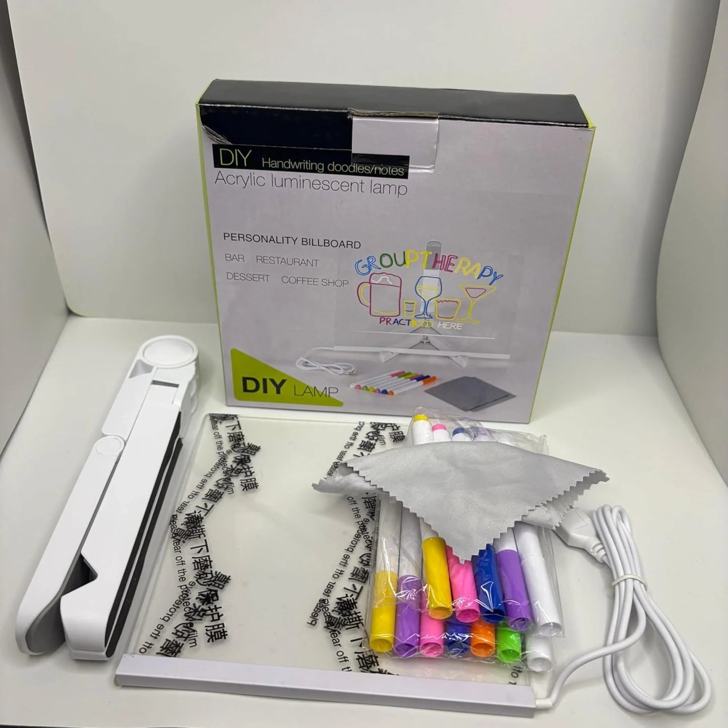 DIY Acrylic LED Writing Lamp