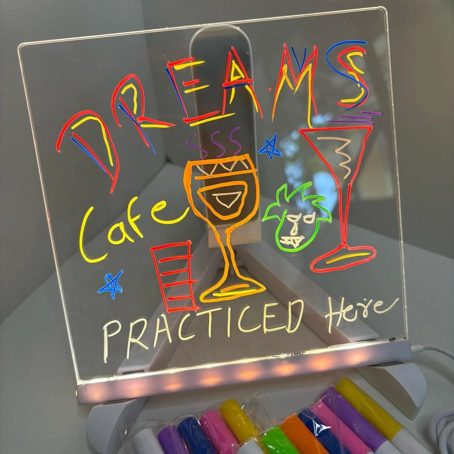 DIY Acrylic LED Writing Lamp