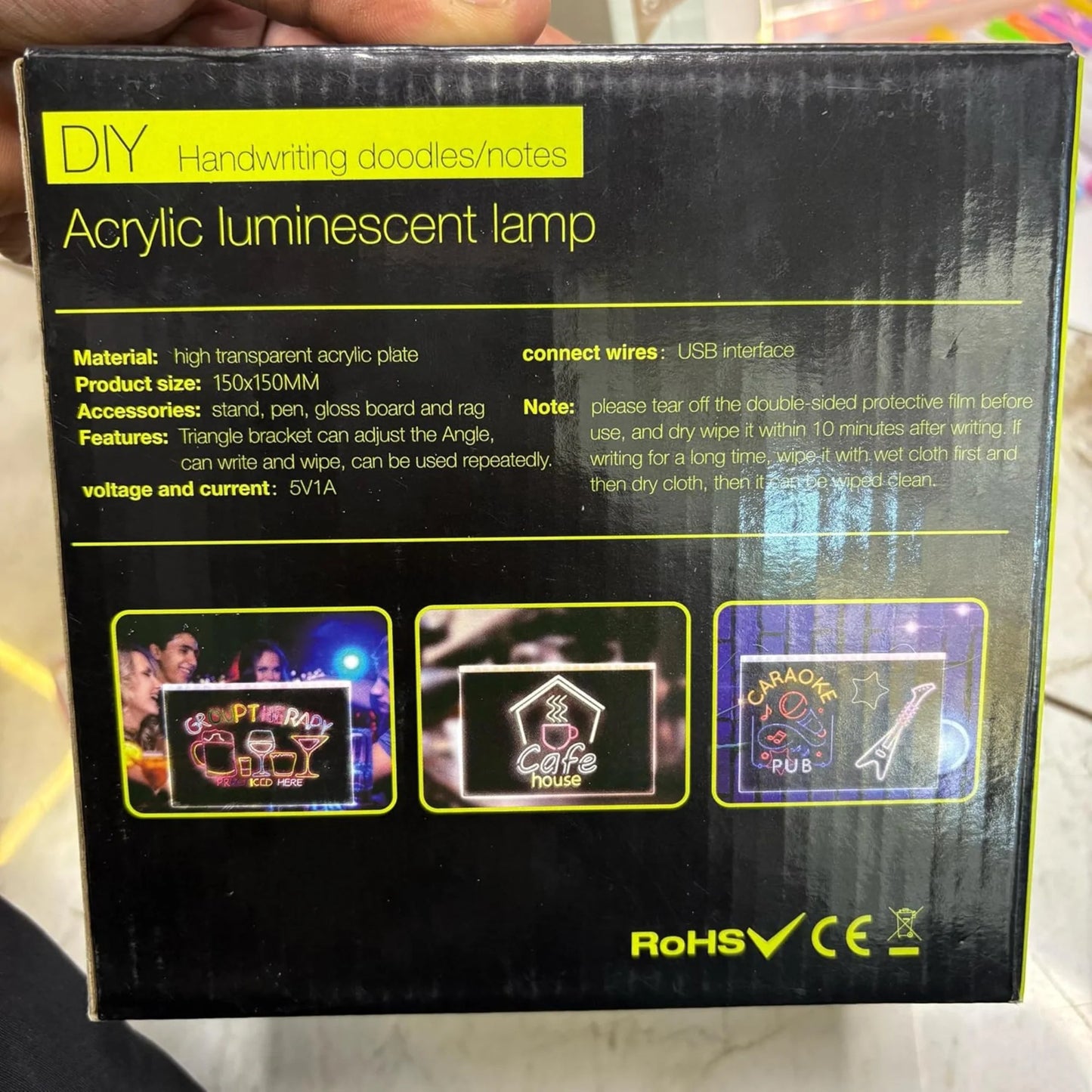 DIY Acrylic LED Writing Lamp