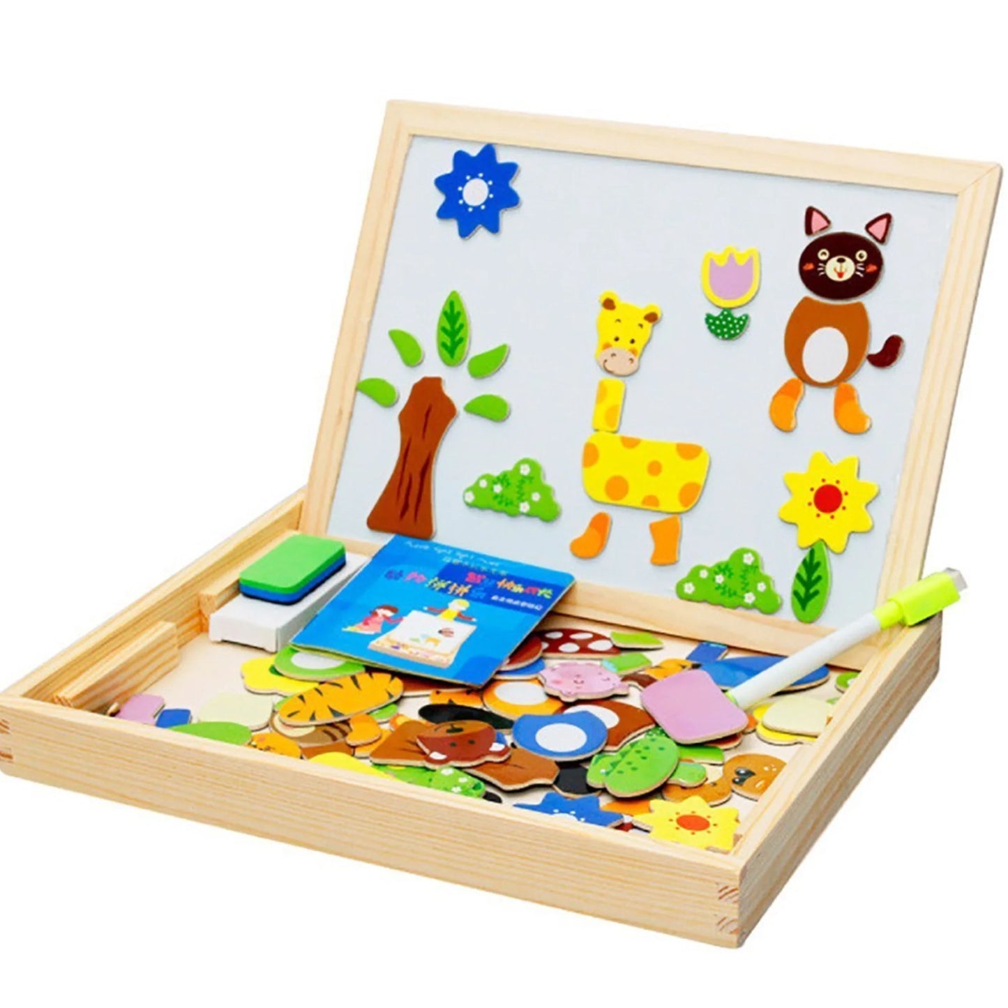 Magnetic Wooden Puzzle Board