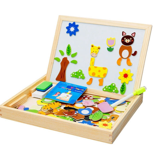 Magnetic Wooden Puzzle Board