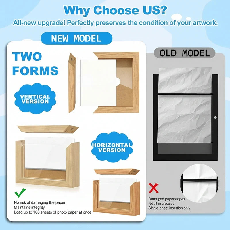 Kids Artwork Display & Storage Frame - A5