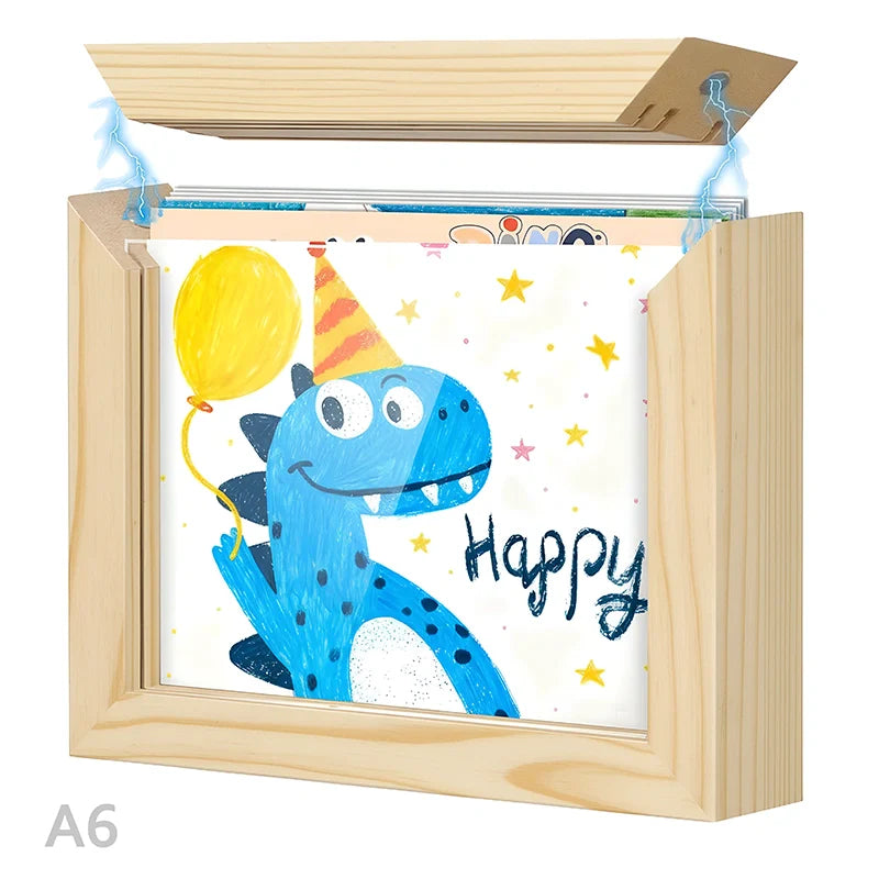 Kids Artwork Display & Storage Frame - A6