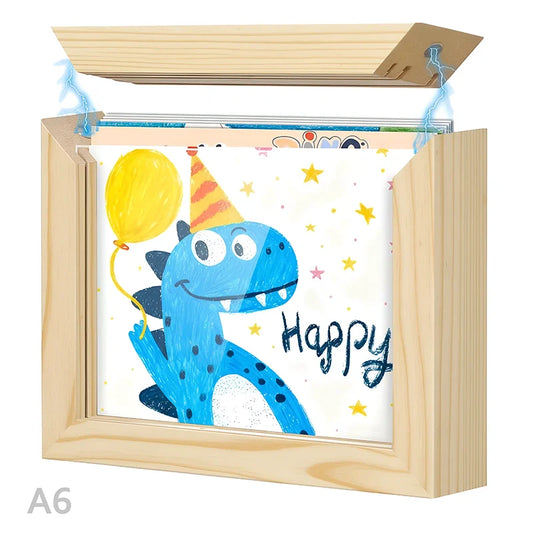 Kids Artwork Display & Storage Frame - A6