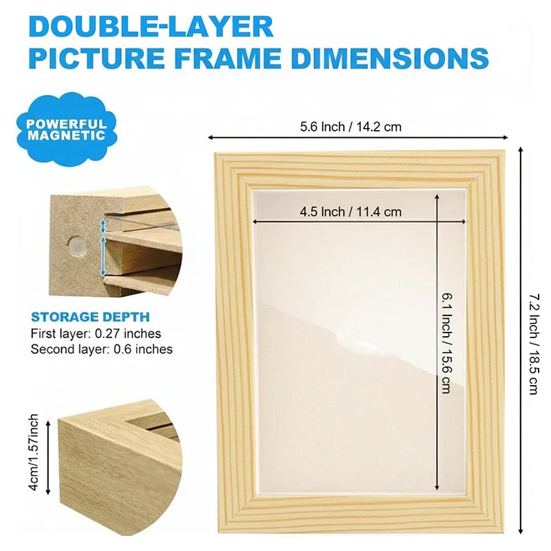 Kids Artwork Display & Storage Frame - A6