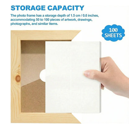 Kids Artwork Display & Storage Frame - A6