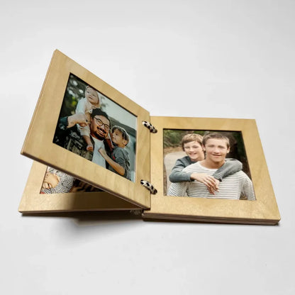 Wooden photo book