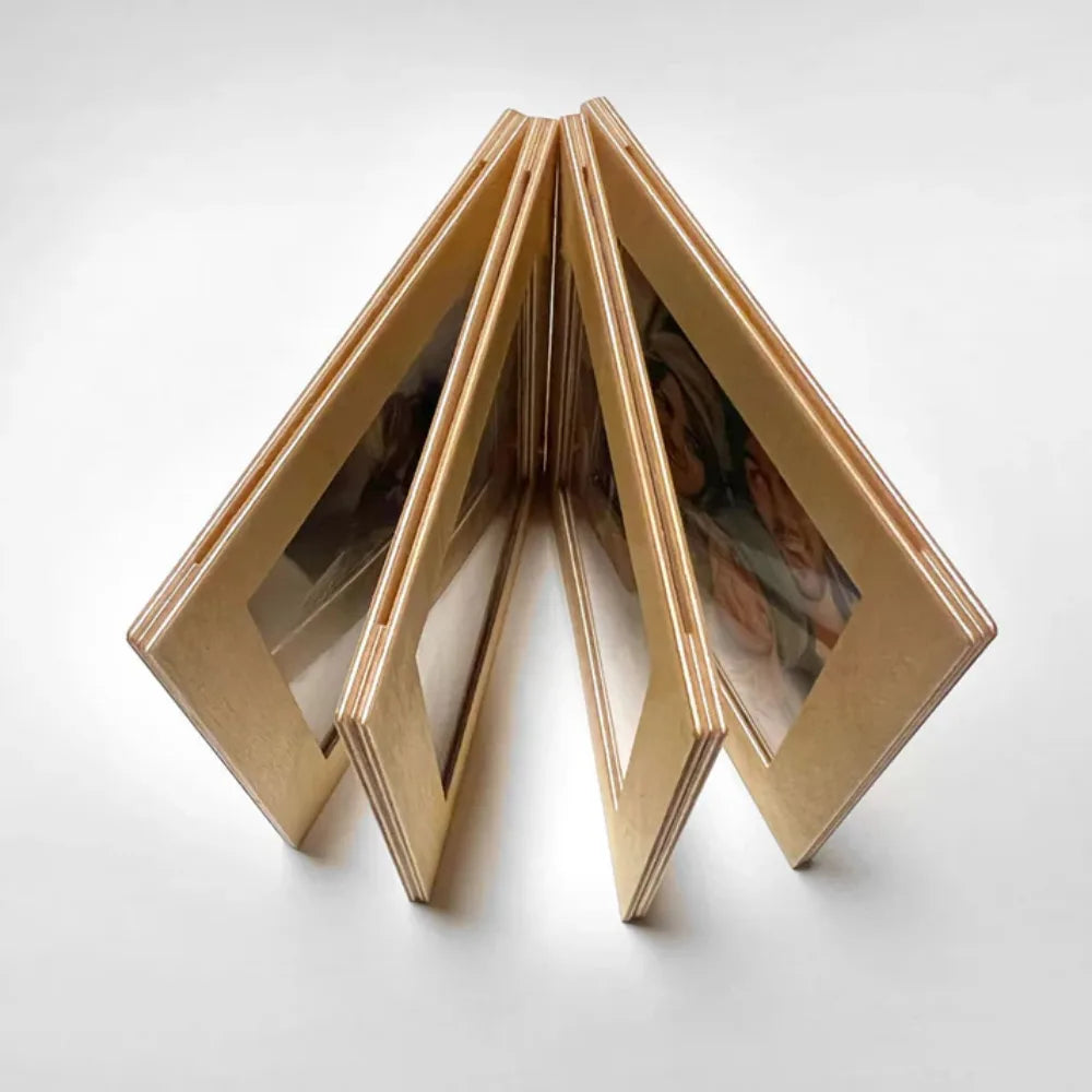Wooden photo book