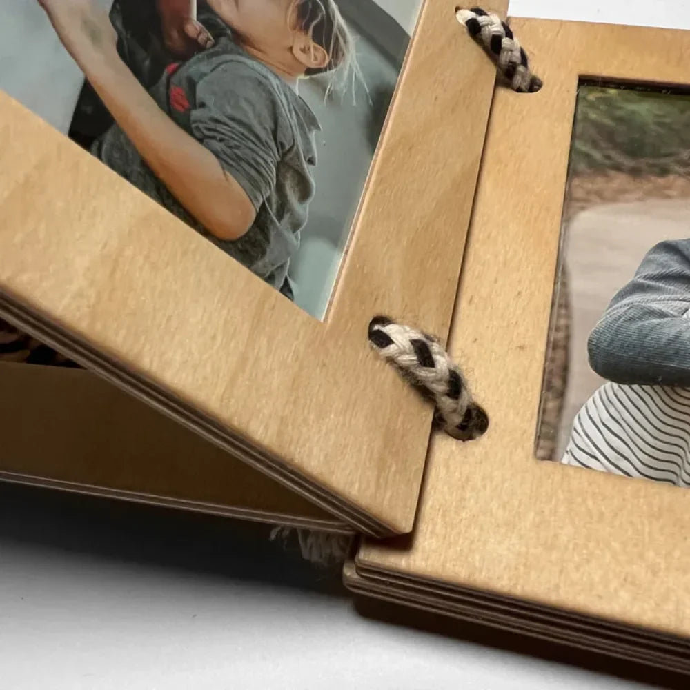 Wooden photo book