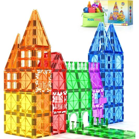 Magnetic Tiles Building Set – STEM Learning Toy for Kids