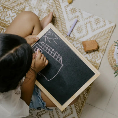 Wooden Double Sided Blackboard Slate