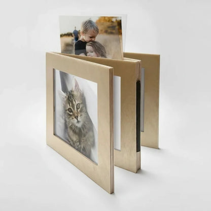 Wooden photo book