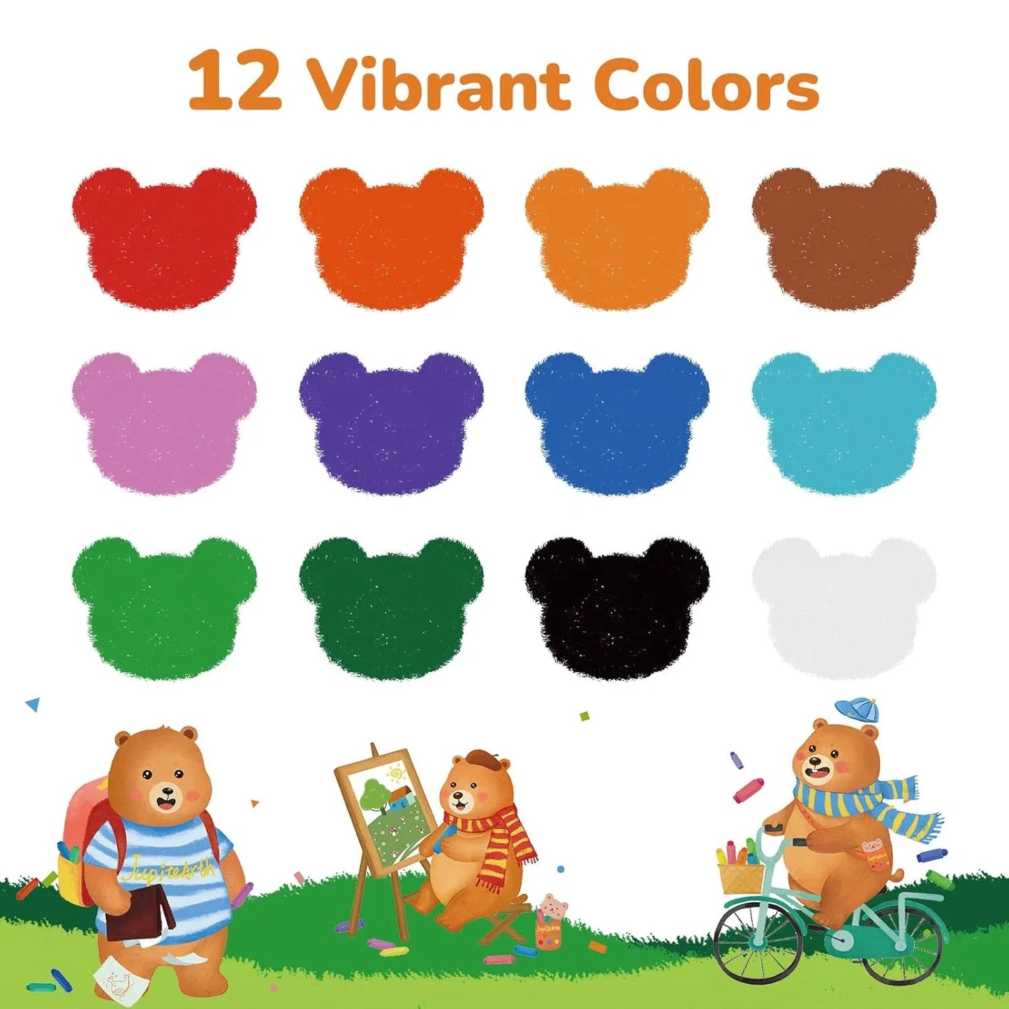 12 Color Twist Crayons