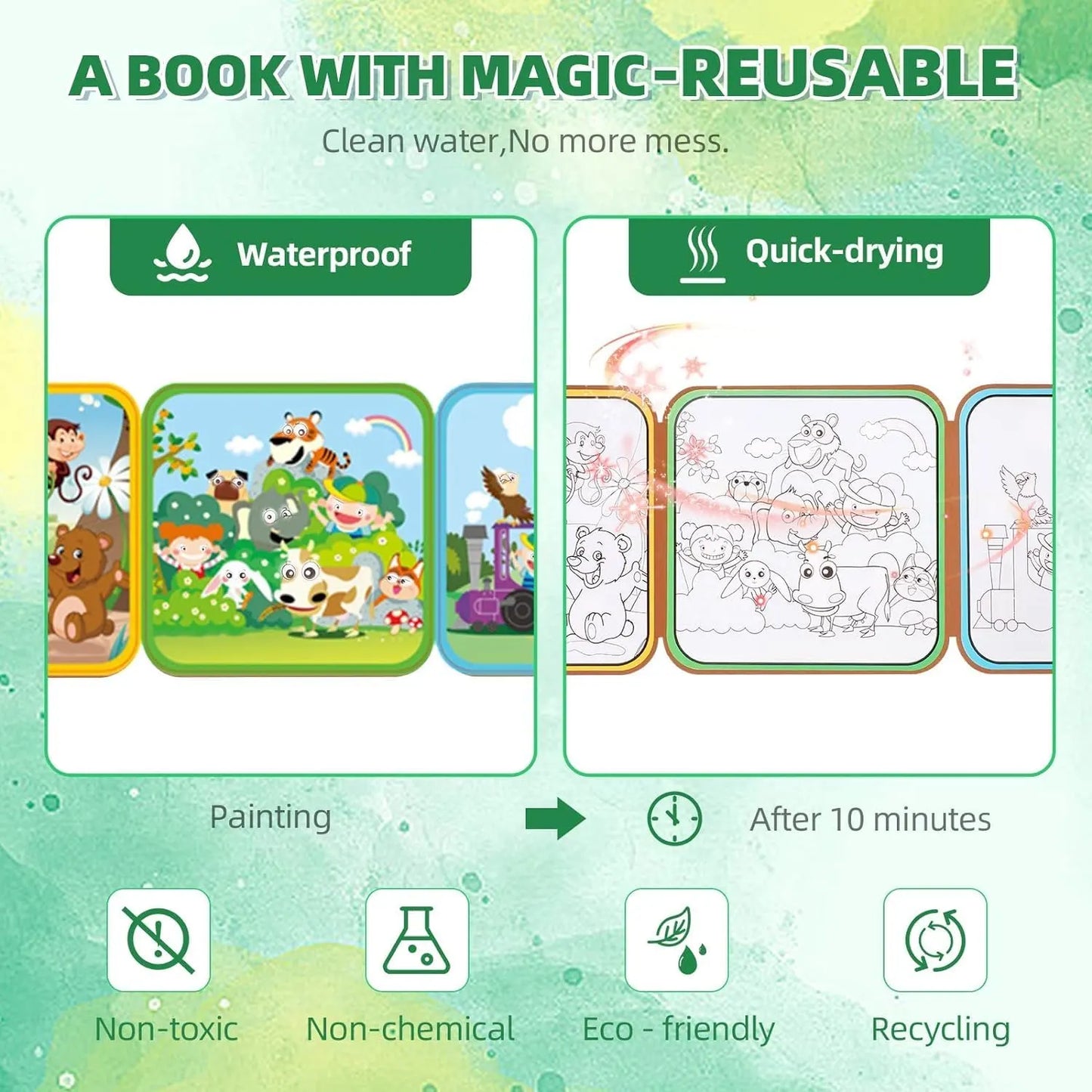 Water Painting Book for Kids