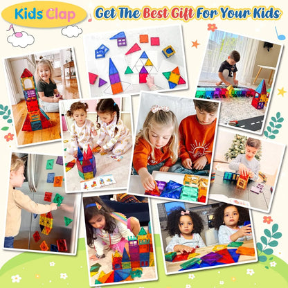Magnetic Tiles Building Set – STEM Learning Toy for Kids